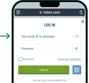How to Log in to 1xBet - Enter your details - Ghana Crusader